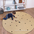 Eco-friendly Jute round baby child kids play mat